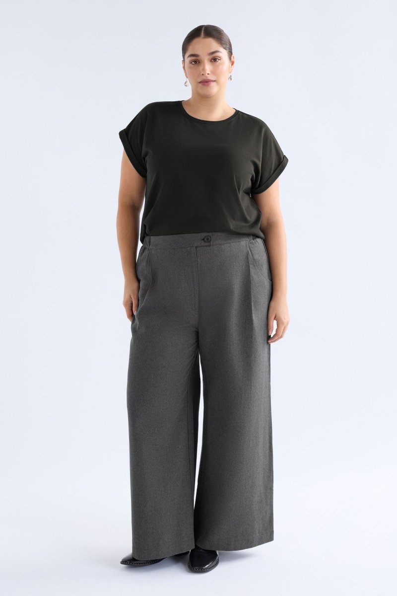Unn Pant Pants & Jeans - ELK | DARK GREY MARLE