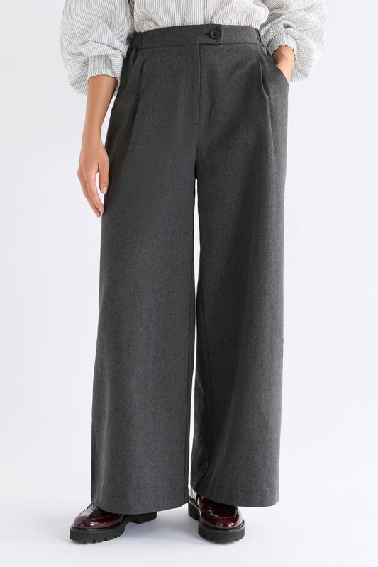 Unn Pant Pants & Jeans - ELK | DARK GREY MARLE