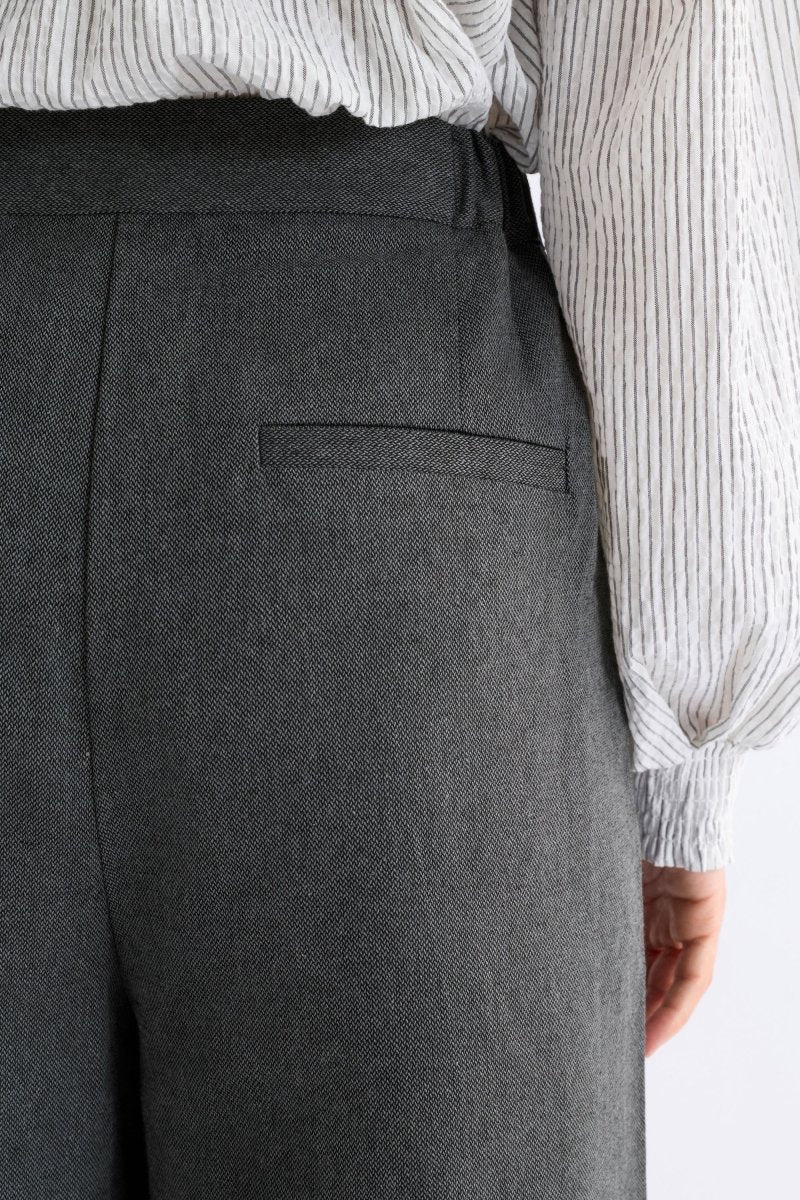 Unn Pant Pants & Jeans - ELK | DARK GREY MARLE
