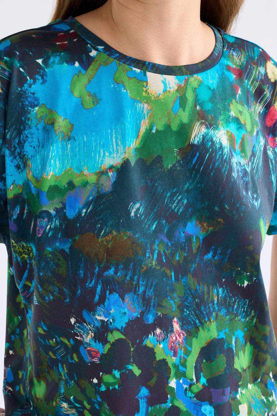 Haki Short Sleeve T-Shirt Tops - ELK | LANDSKAP NIGHT