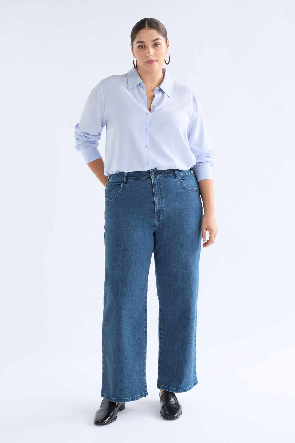 Tettu Shirt Pale Blue Tops - ELK | PALE BLUE