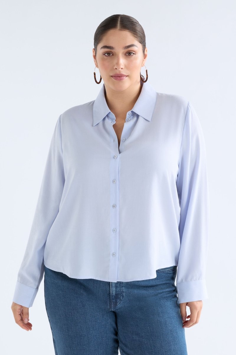 Tettu Shirt Pale Blue Tops - ELK | PALE BLUE