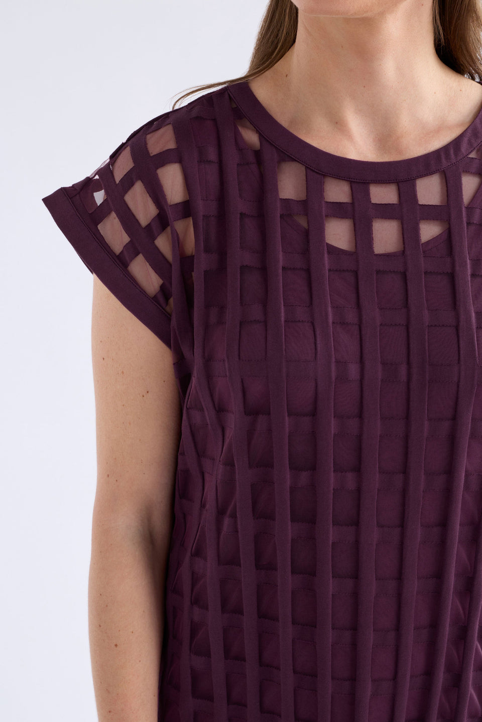 Grid Burnout Midi Dress Dresses - ELK | SHIRAZ