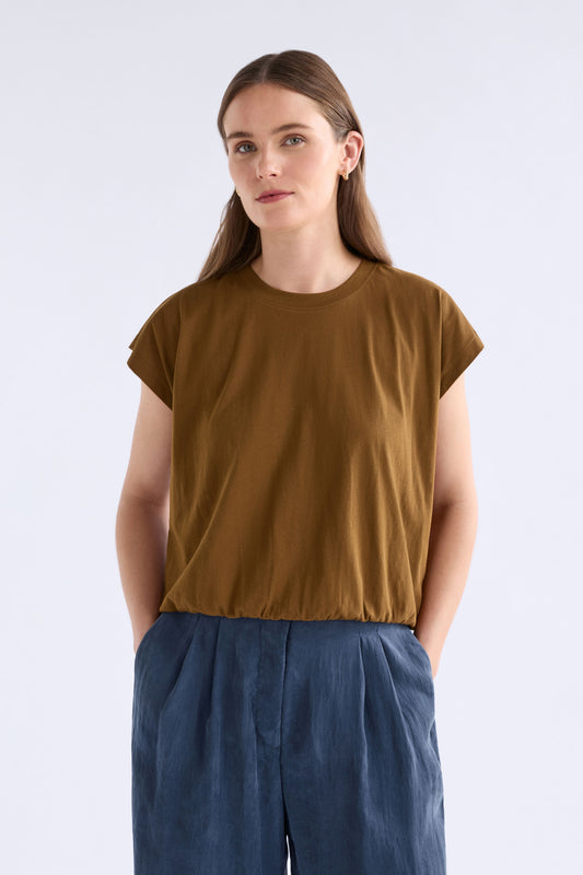 Kruis Tee Shiraz Tops - ELK | DARK TOFFEE