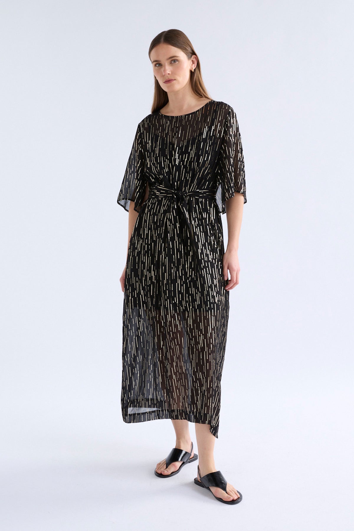 Sina Dress Dresses - ELK | BLACK SILVER GOLD