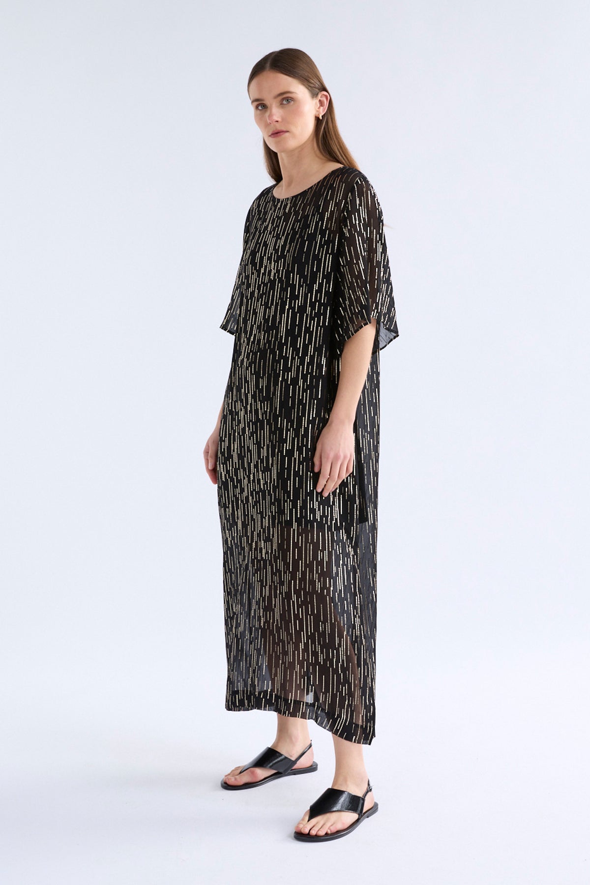 Sina Dress Dresses - ELK | BLACK SILVER GOLD