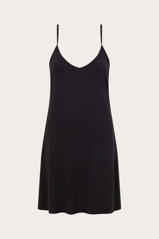 V-Neck Slip BOODY Bamboo | BLACK