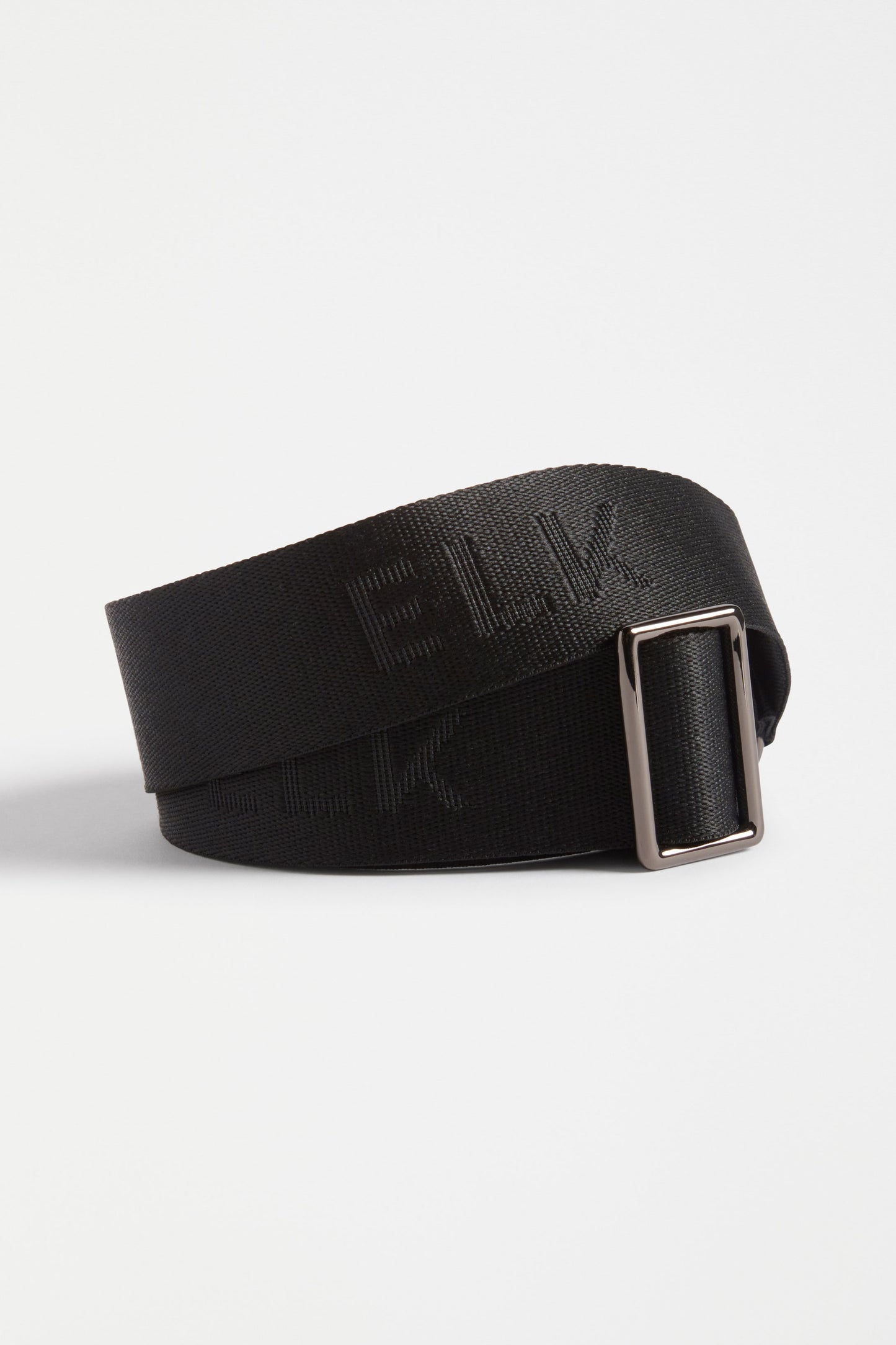 ELK Logo Recycled Polyester Webbing Strap Adjuster | BLACK