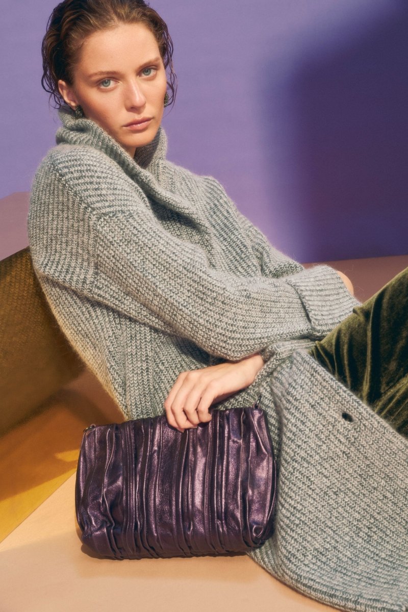 Aleph Longline Cardi Knitwear - ELK | MID GREY MELANGE