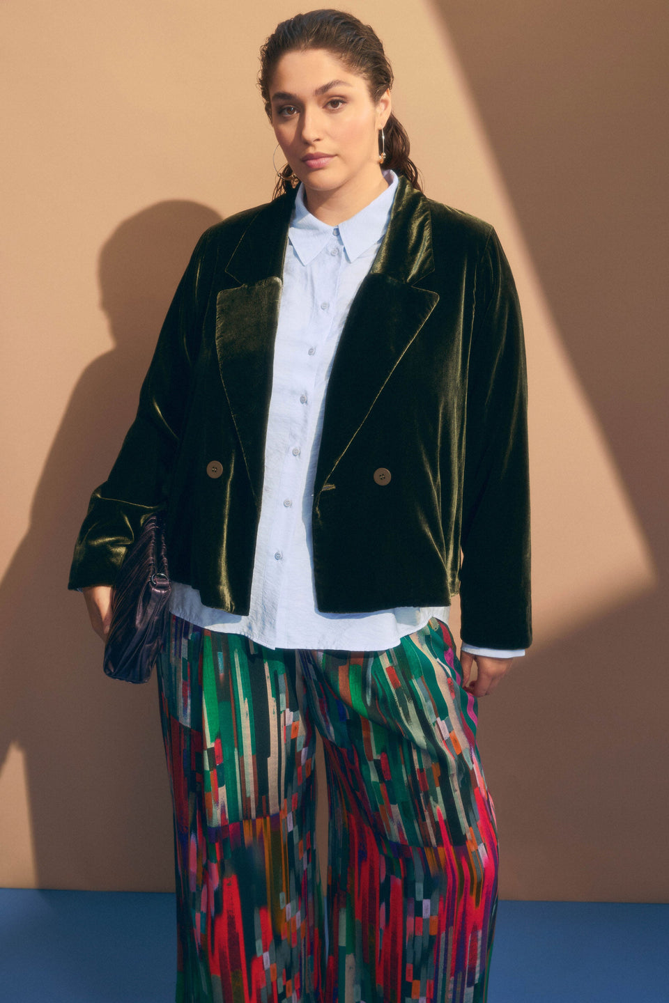 Suuri Double Breasted Blazer Jackets - ELK | DEEP OLIVE