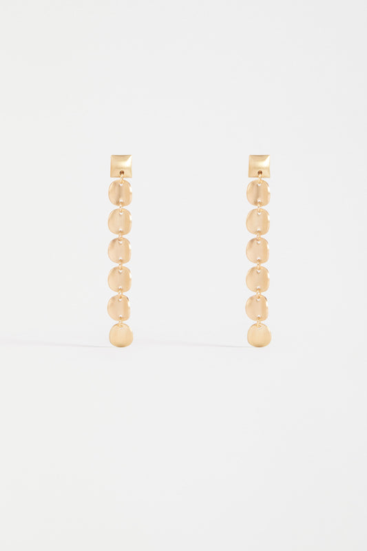 Torri Small Disc Drop Earring | GOLD