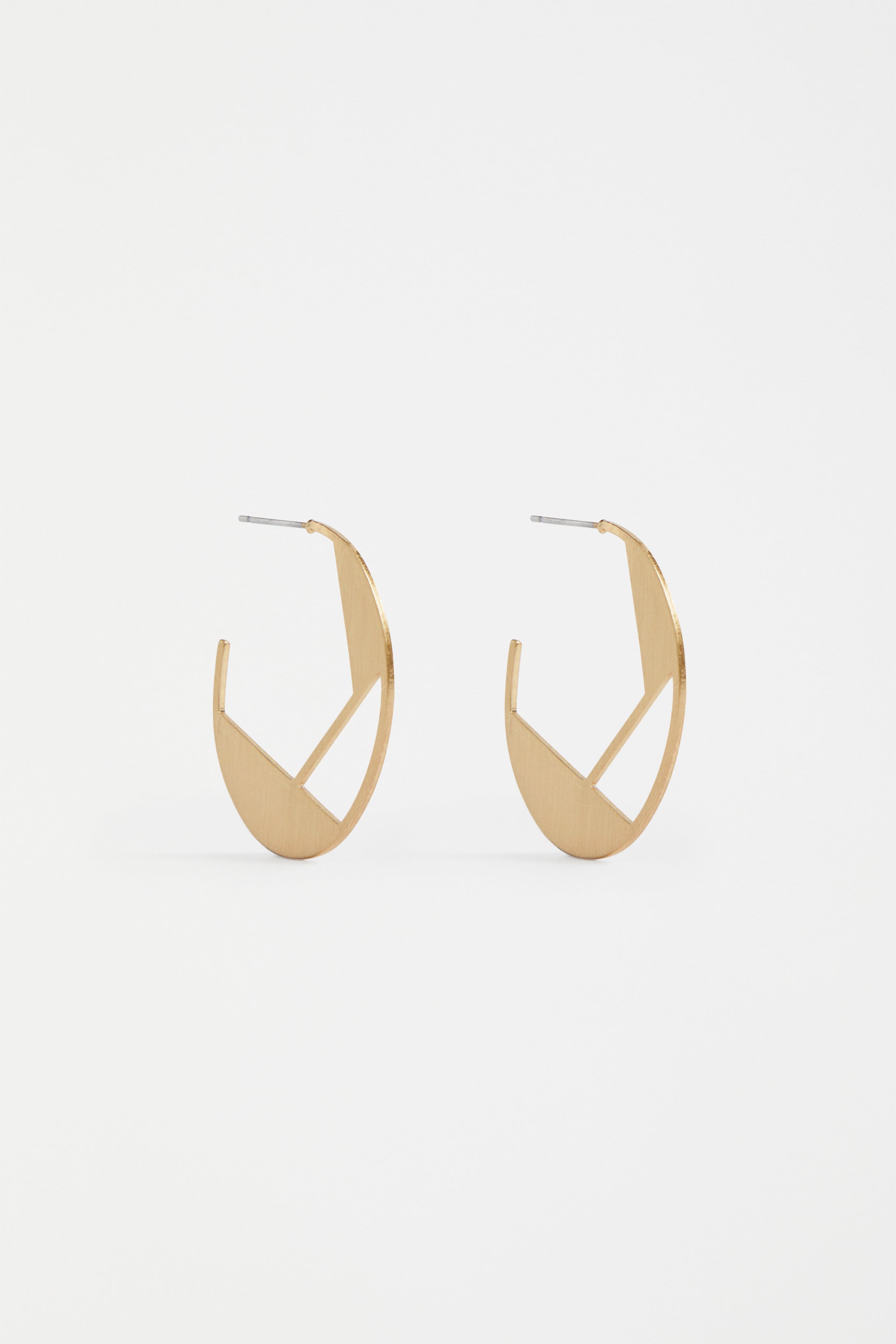 Ellik Geometric Short Hoop Earring | GOLD