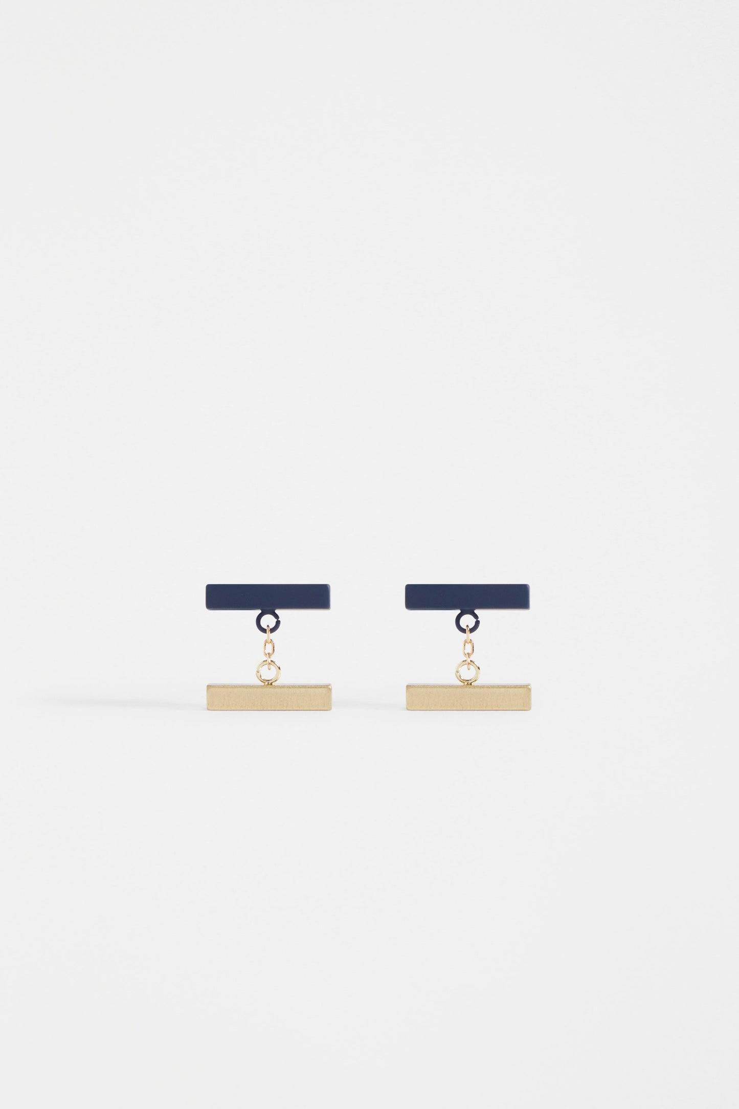 Halson Simple Colour Coated Metal Small Stud Drop Earring | BRIGHT NAVY