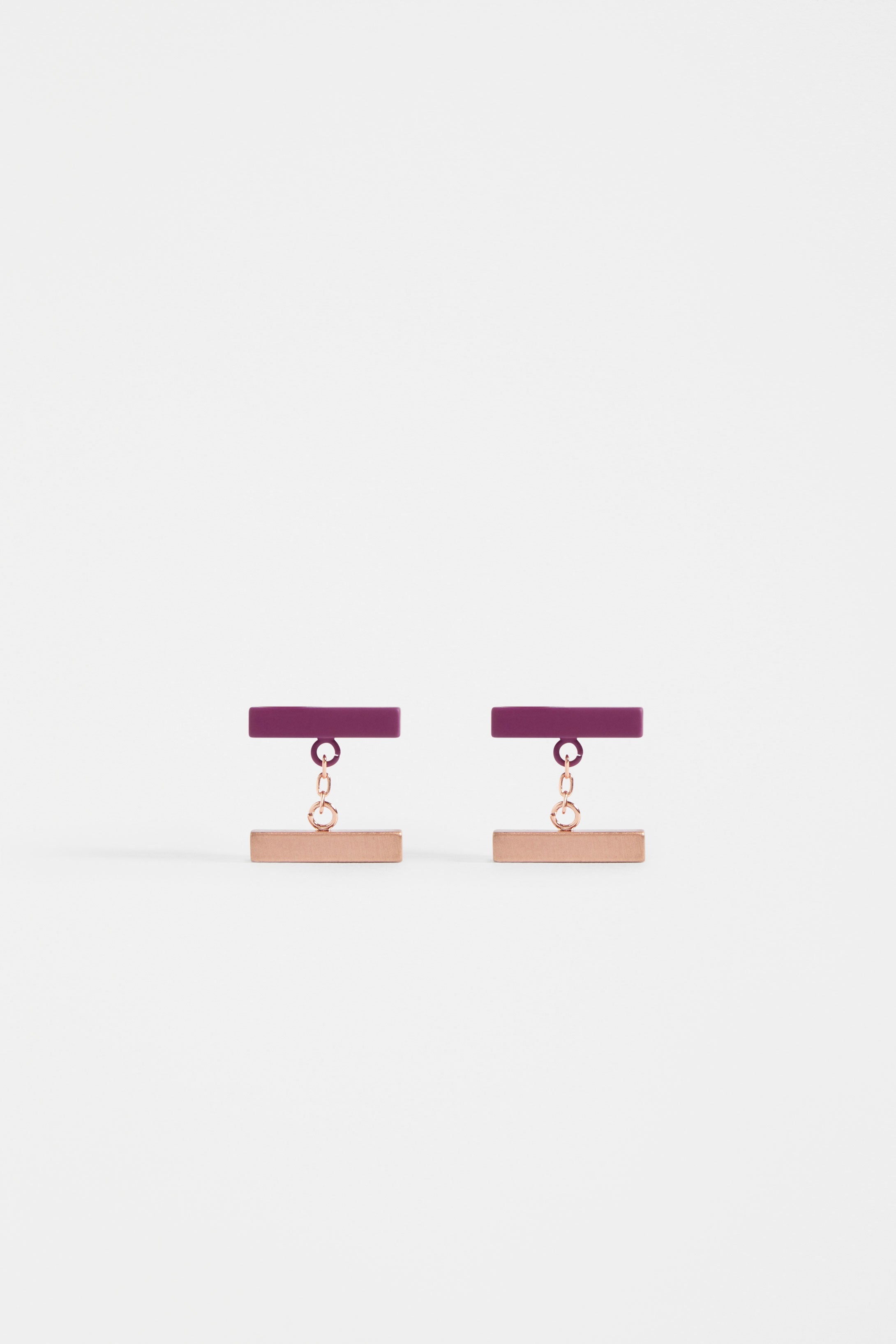 Halson Simple Colour Coated Metal Small Stud Drop Earring | MULBERRY