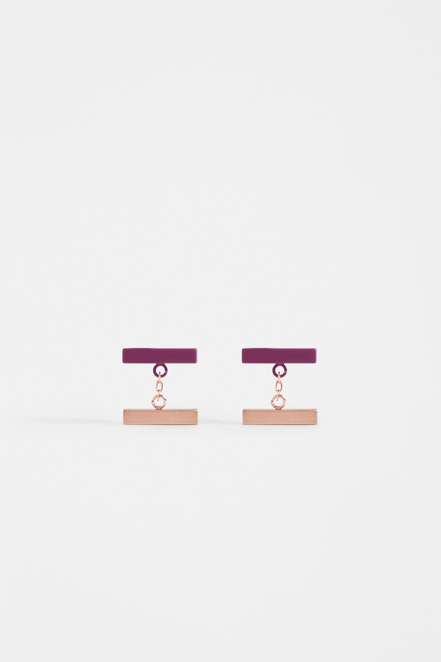 Halson Simple Colour Coated Metal Small Stud Drop Earring | MULBERRY