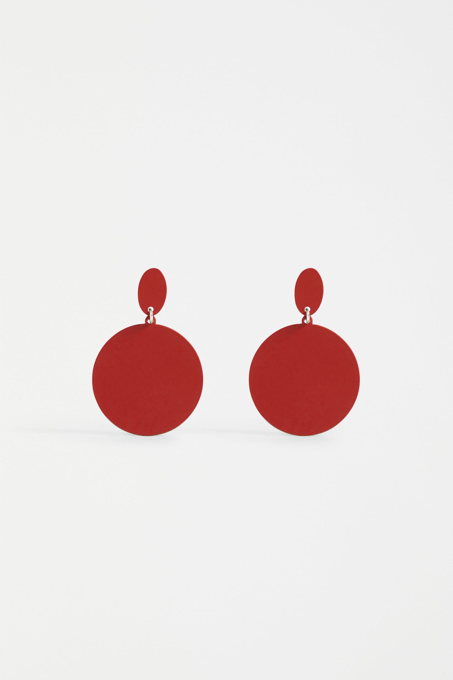 Josa Colour Coated Disc Drop Earring | FLAME