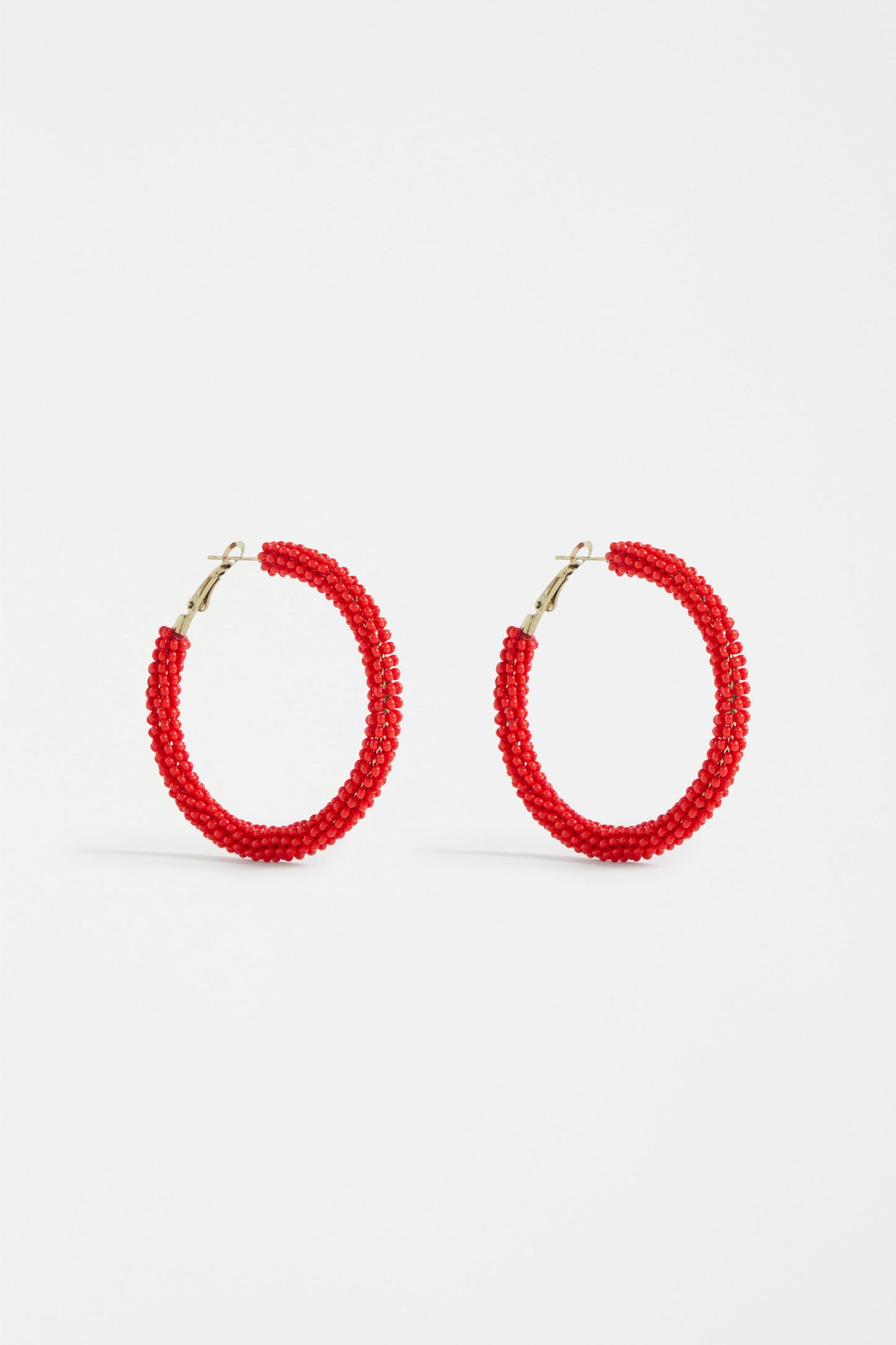 Jato Beaded Hoop Earring | FLAME