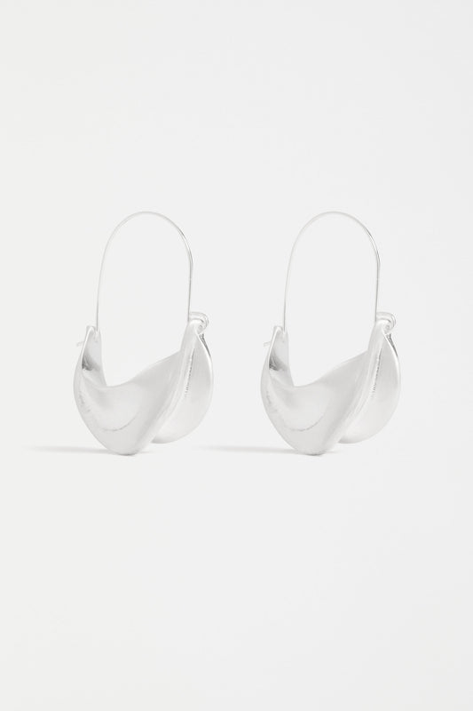 The Siita sculptural Hoop Earring modern take on the classic hoop | SILVER