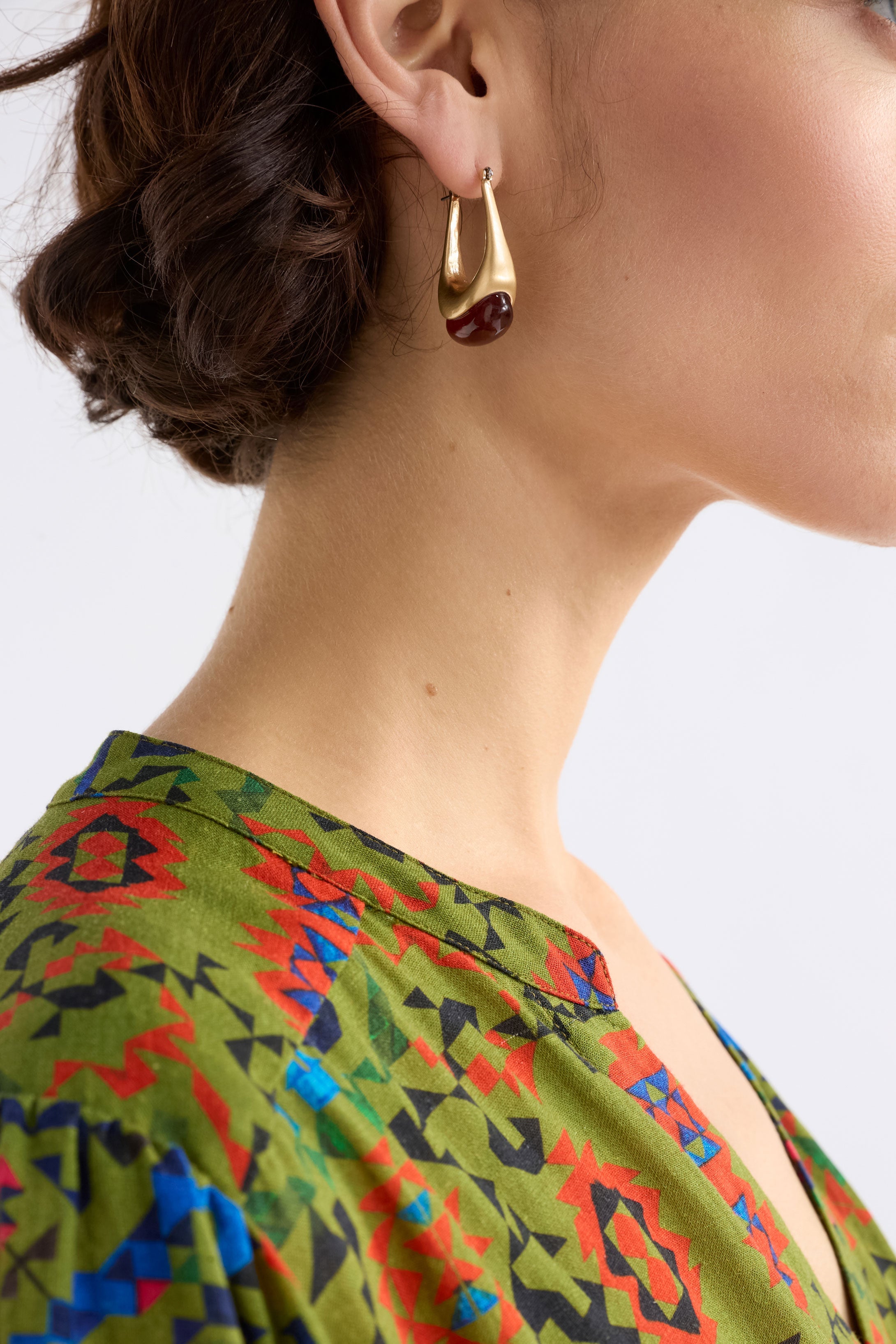 Earrings Korvvo Lilac Long Hoop - Elk