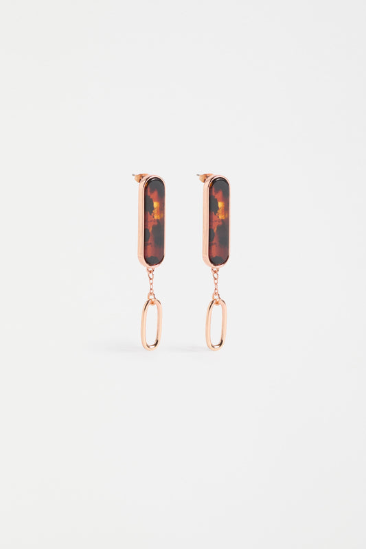 Eimii Long Stud Earring Earrings - ELK | ROSE GOLD