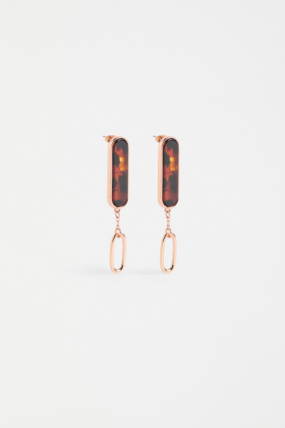 Eimii Long Stud Earring Earrings - ELK | ROSE GOLD