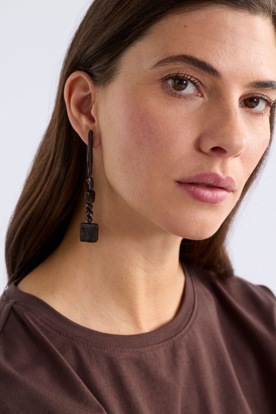 Kvall Long Drop Earring Earrings - ELK | NAVY