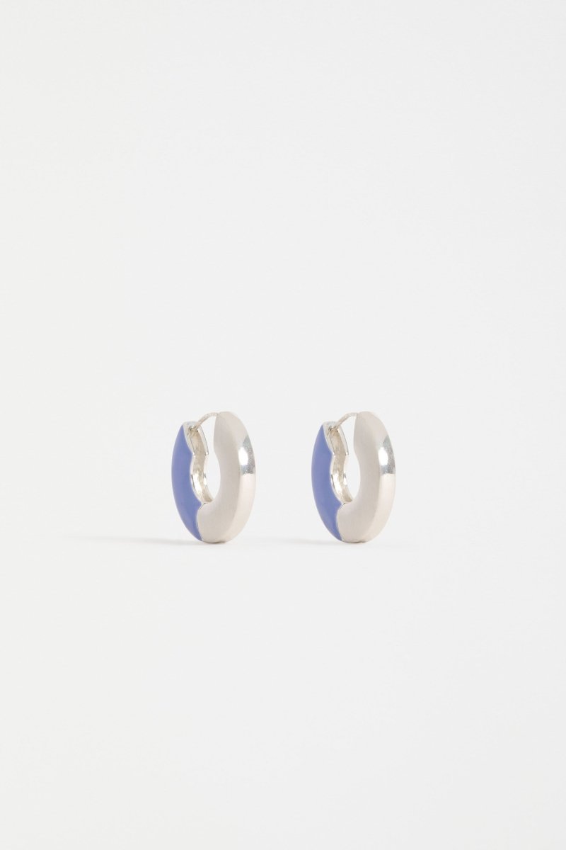 Itva Hoop Earring Earrings - ELK | CORNFLOWER