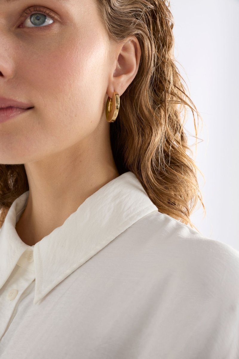 Itva Hoop Earring Earrings - ELK | CHARTREUSE