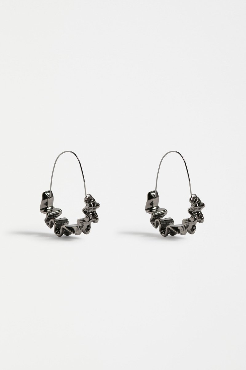 Andel Hoop Earring Earrings - ELK | GUNMETAL