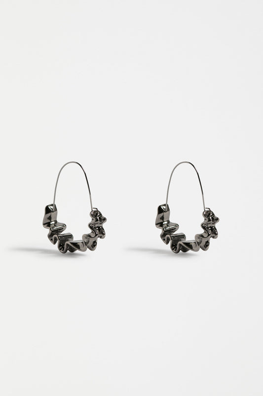 Andel Hoop Earring Earrings - ELK | GUNMETAL