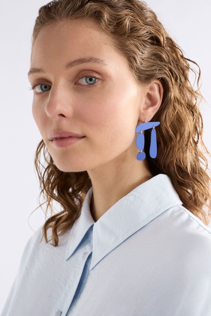 Saaras Hook Earring Earrings - ELK | CORNFLOWER