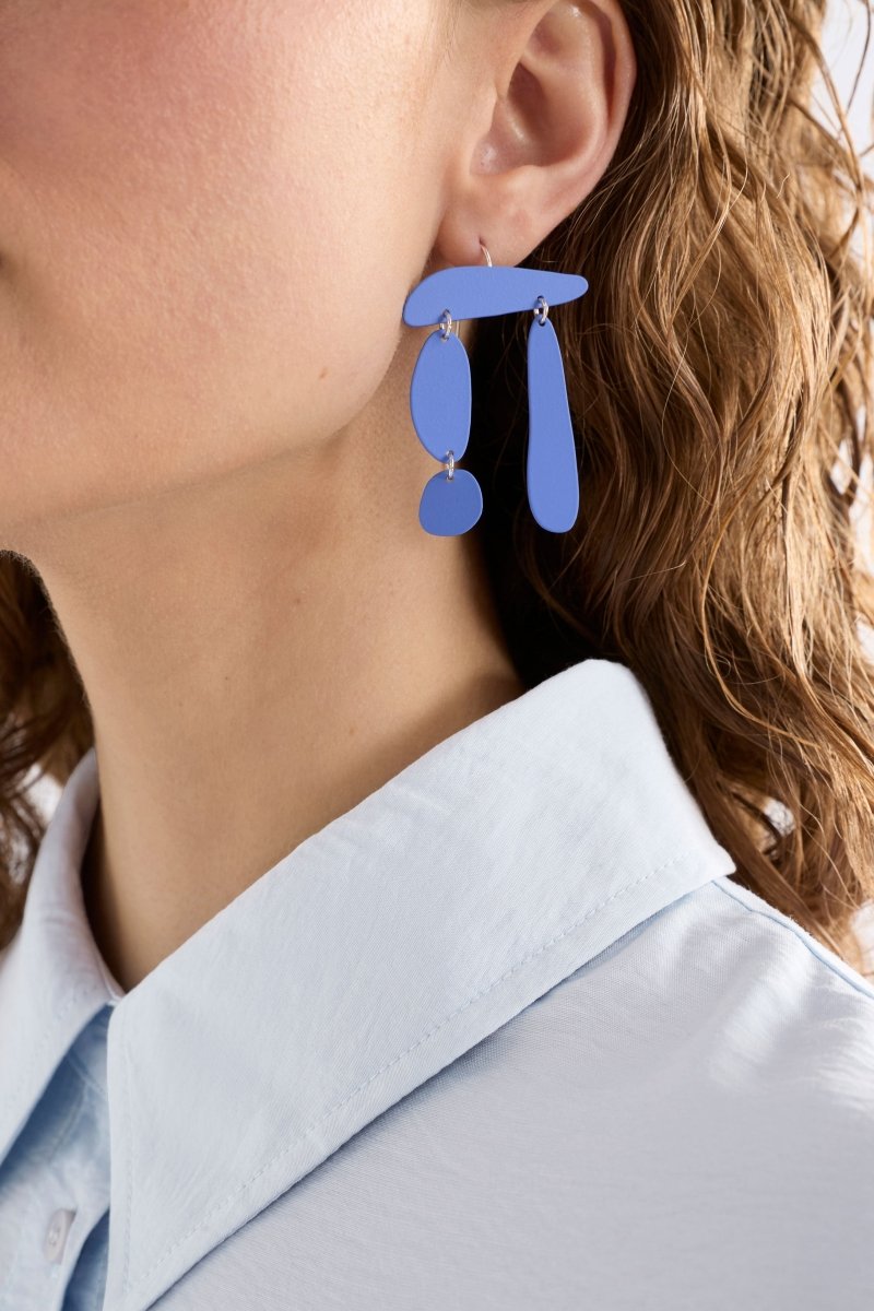 Saaras Hook Earring Earrings - ELK | CORNFLOWER