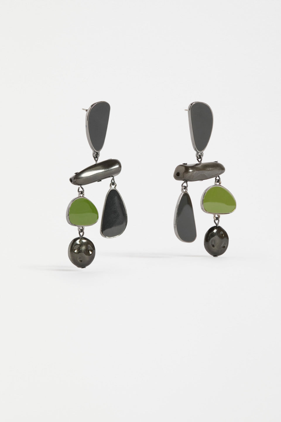 Runda Drop Earring Earrings - ELK | BLACK