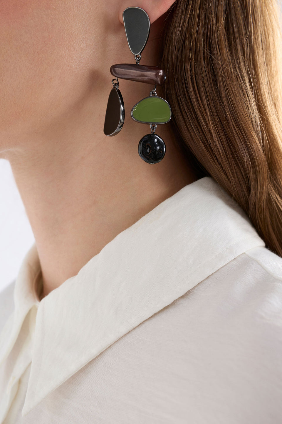 Runda Drop Earring Earrings - ELK | BLACK