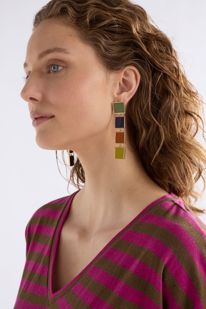 Vali Long Drop Earring Earrings - ELK | ARTICHOKE