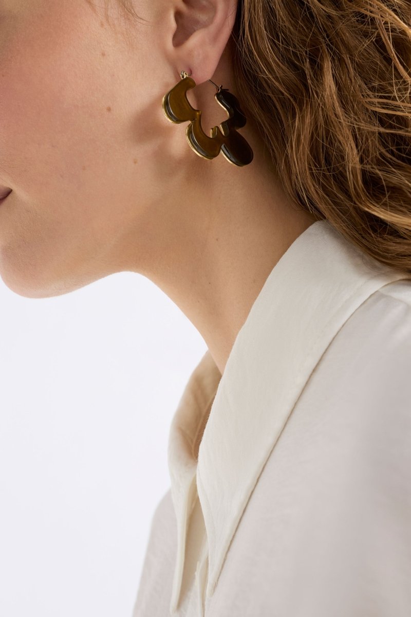 Lomma Hoop Earring Earrings - ELK | DARK OLIVE