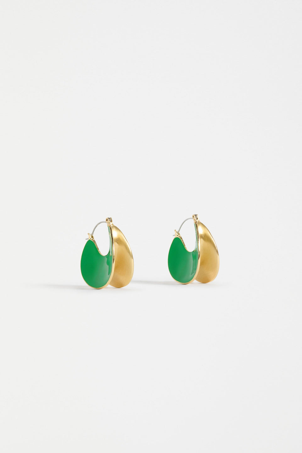 Apenn Large Hoop Earring Earrings - ELK | VINE GREEN