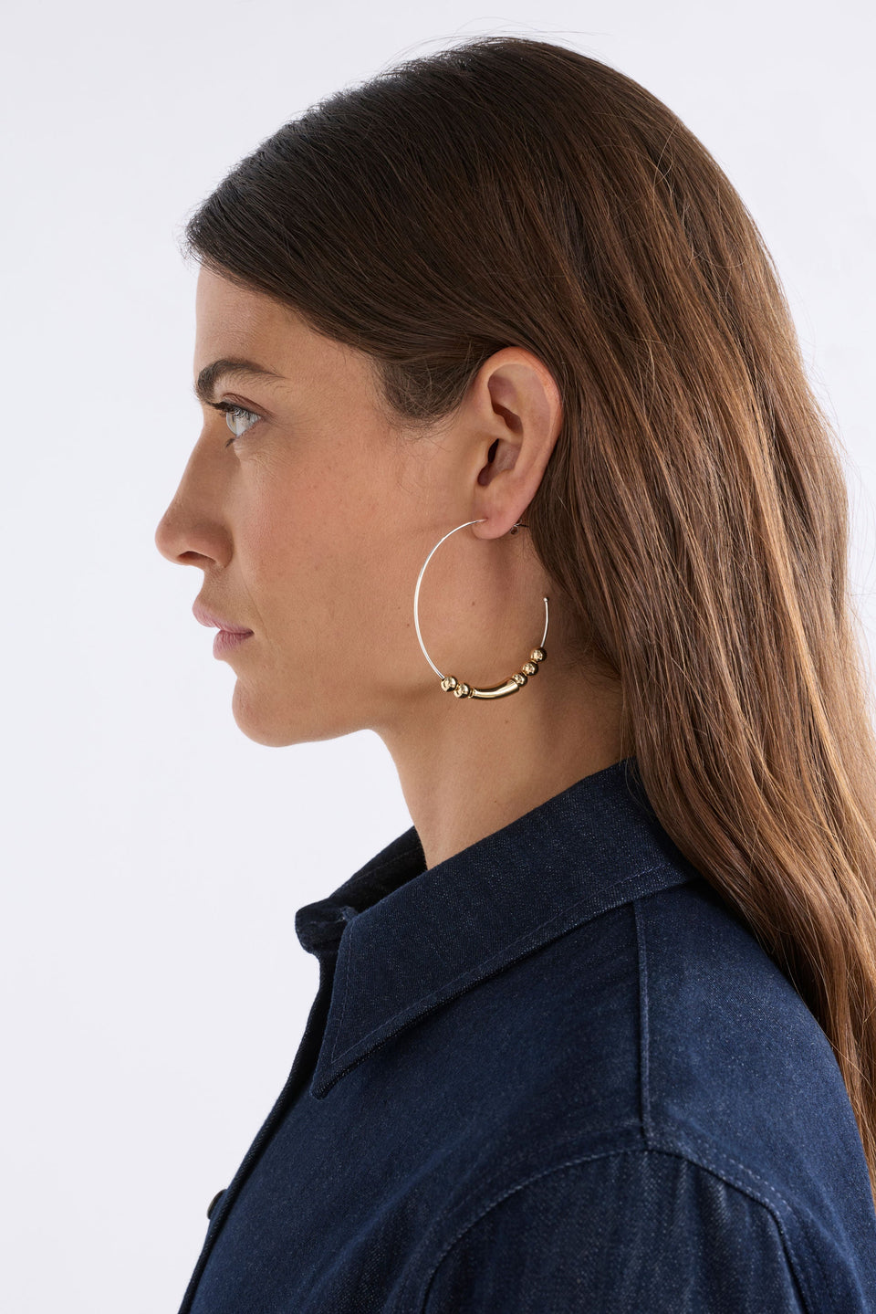 Enna Large Hoop Earring Earrings - ELK | GOLD