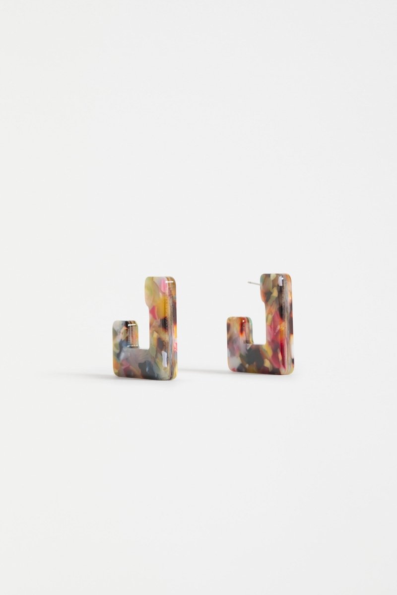 Spari Hoop Earring Earrings - ELK | BEIGE MULTI