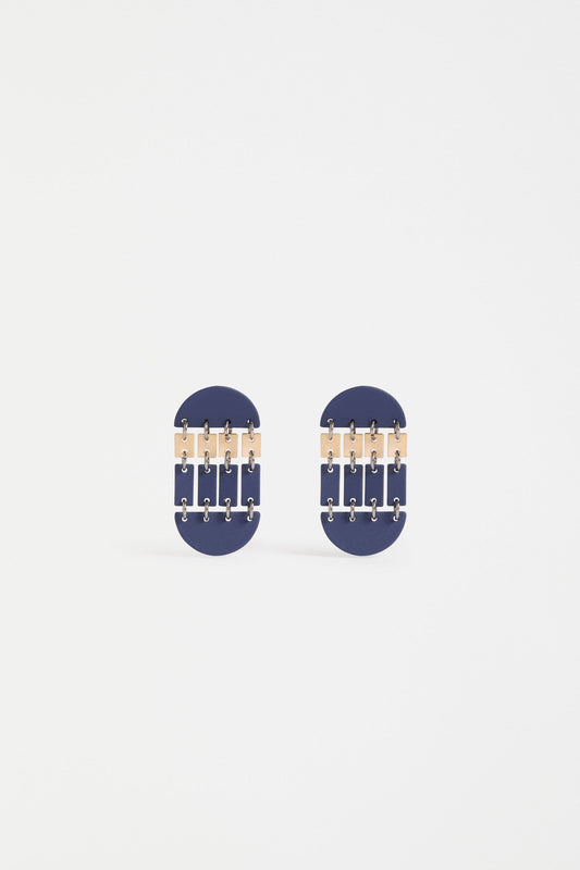 Tallfra Long Stud Earring Earrings - ELK | VIBRANT BLUE