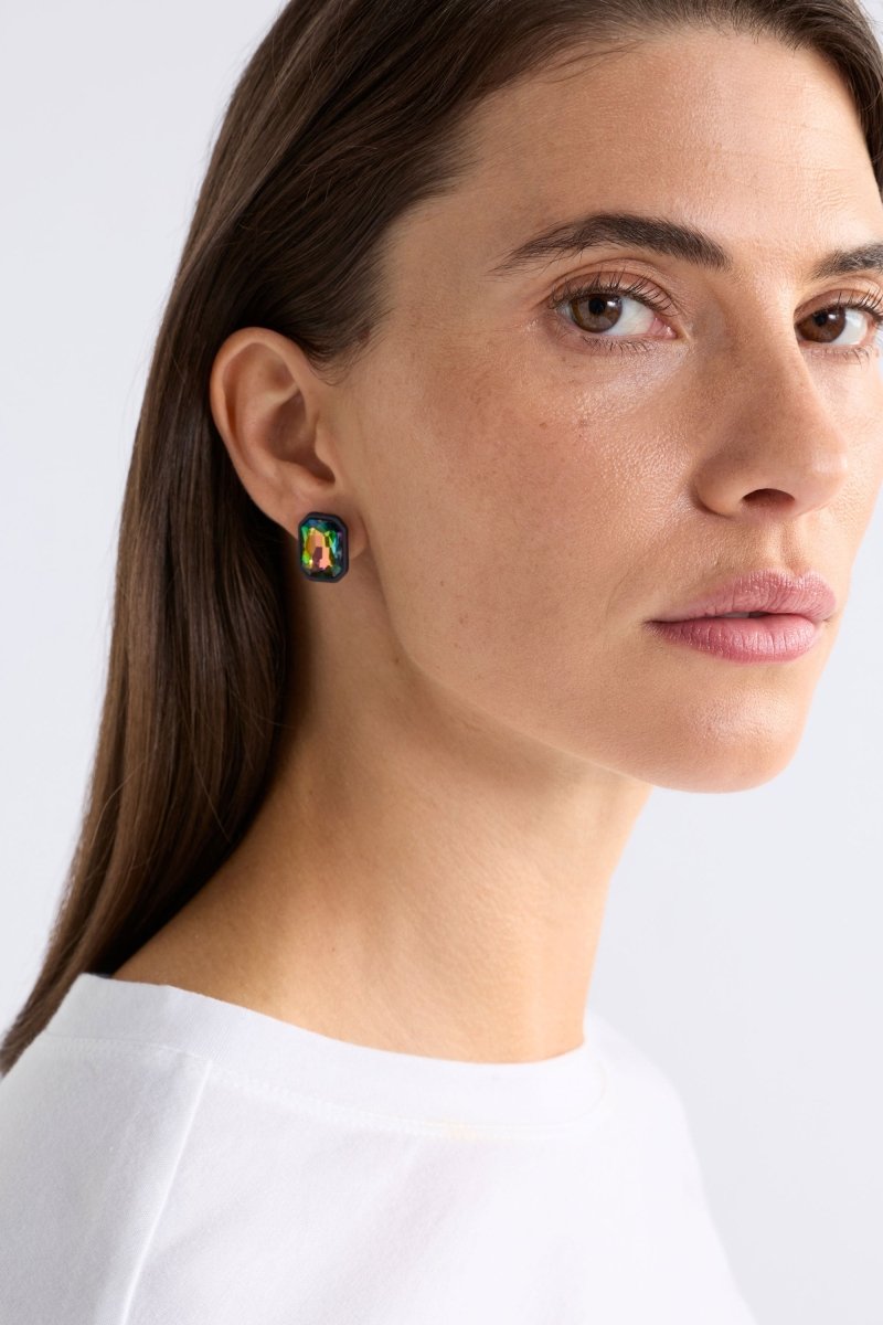 Jule Clip-On Earring Earrings - ELK | IRIDESCENT GREEN