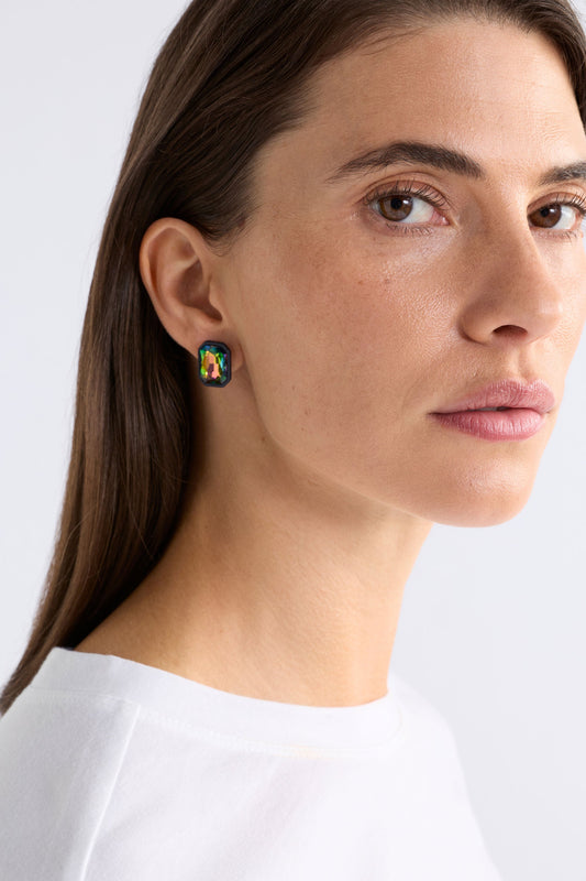Jule Clip-On Earring Earrings - ELK | IRIDESCENT GREEN