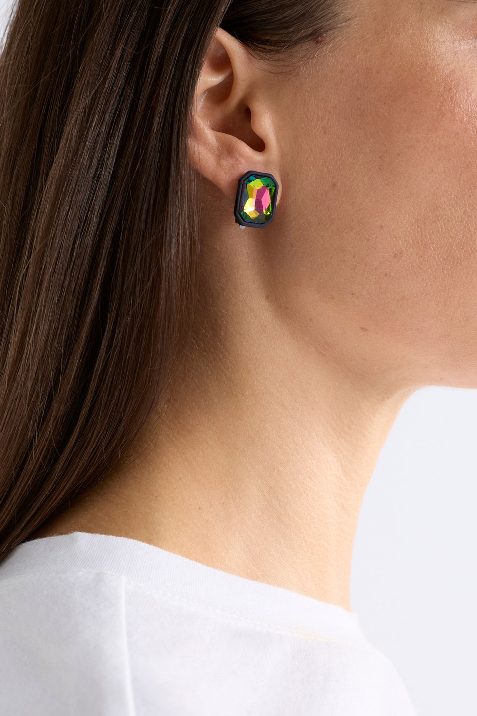 Jule Clip-On Earring Earrings - ELK | IRIDESCENT GREEN