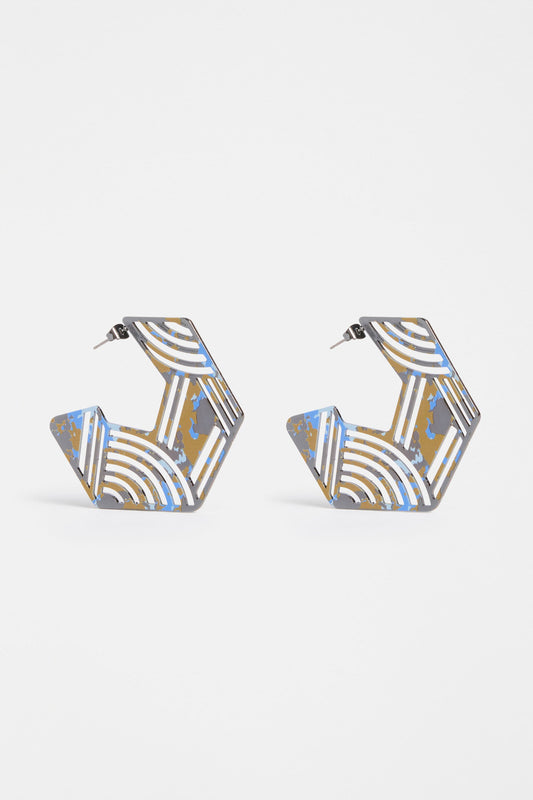 Azenn Hoop Earring Earrings - ELK | GUNMETAL