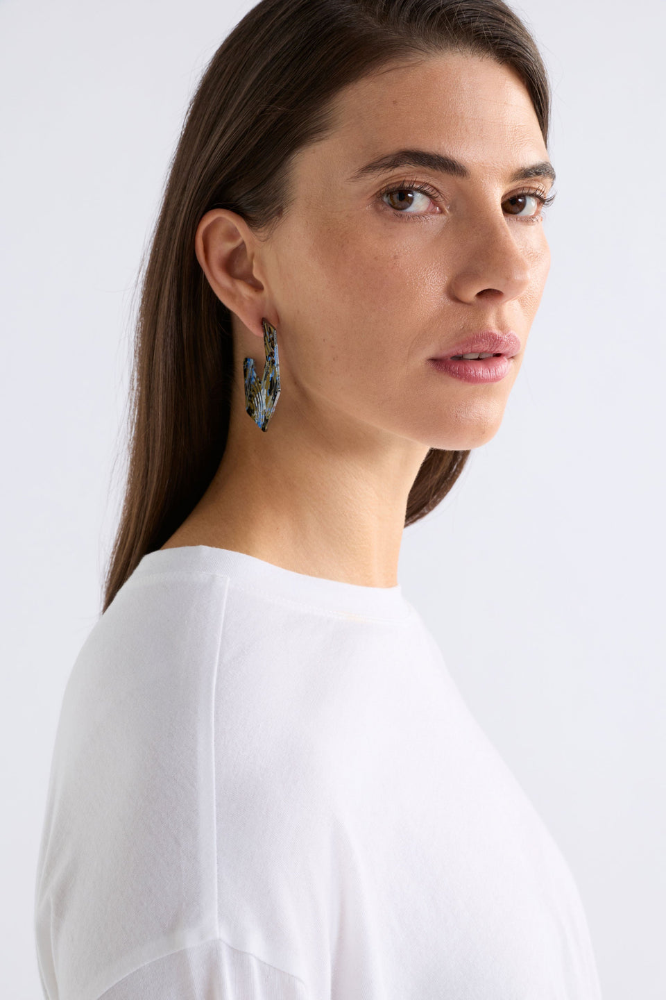 Azenn Hoop Earring Earrings - ELK | GUNMETAL
