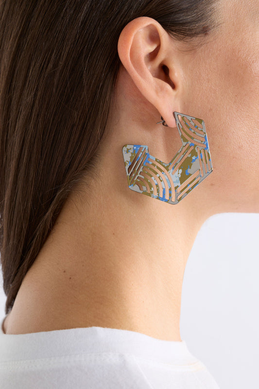Azenn Hoop Earring Earrings - ELK | GUNMETAL
