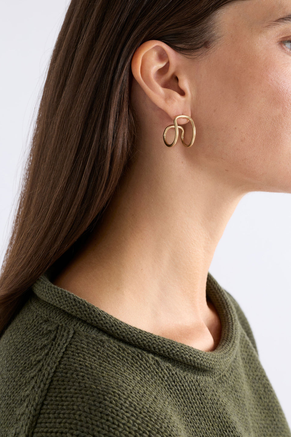 Orden Hoop Earring Earrings - ELK | SILVER
