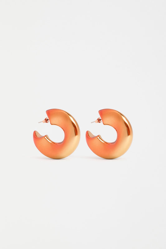 Askla Ombre Hoop Earring Earrings - ELK | ORANGE OMBRE