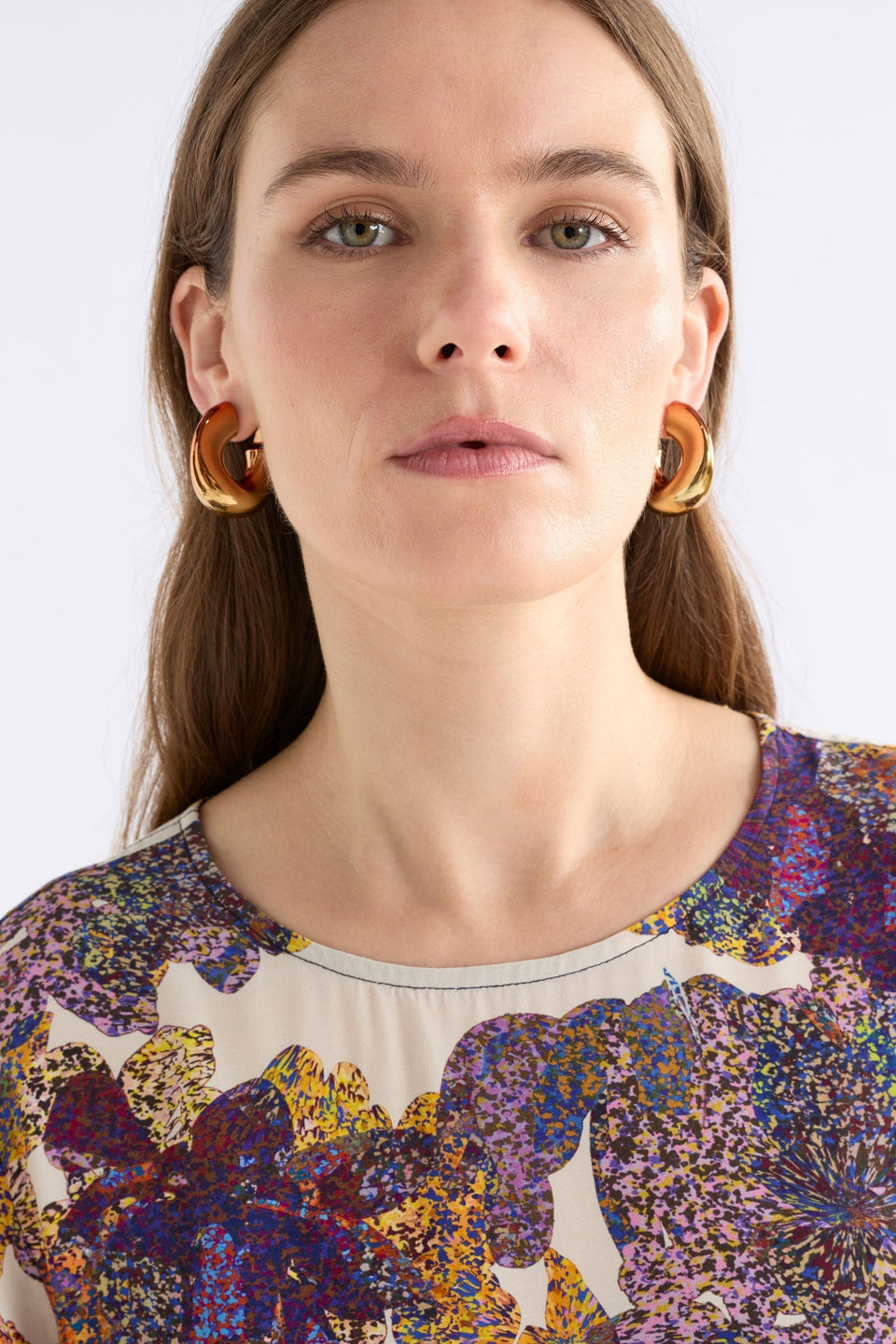 Askla Ombre Hoop Earring Earrings - ELK | ORANGE OMBRE