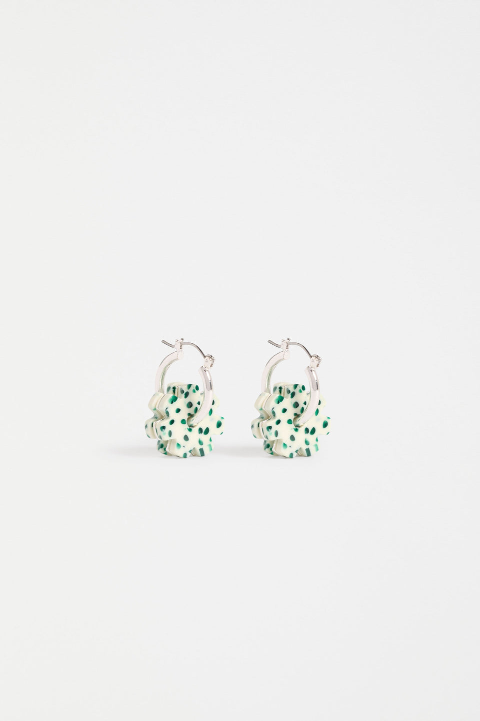 Flakkrin Hoop Earring Earrings - ELK | GREEN SPECKLE